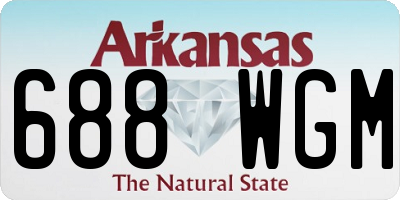 AR license plate 688WGM