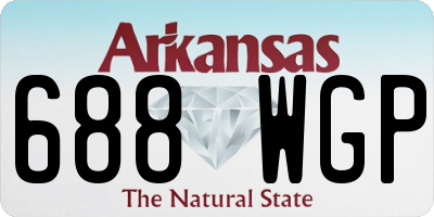 AR license plate 688WGP