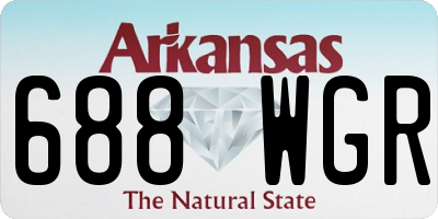 AR license plate 688WGR