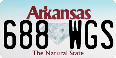 AR license plate 688WGS