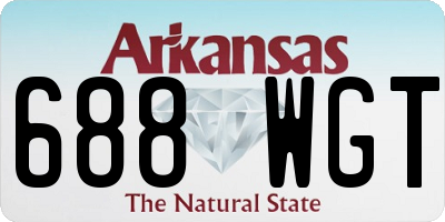 AR license plate 688WGT