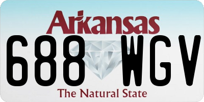AR license plate 688WGV