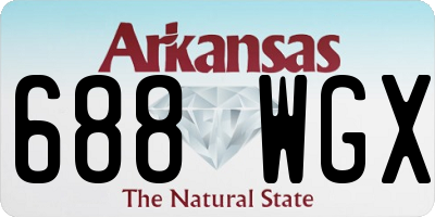 AR license plate 688WGX