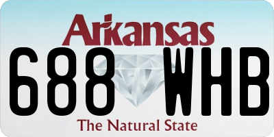 AR license plate 688WHB