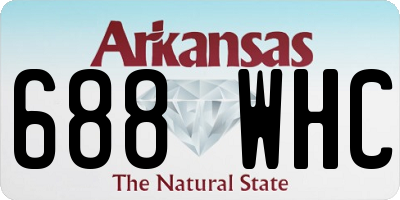 AR license plate 688WHC