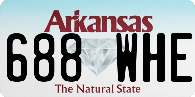 AR license plate 688WHE