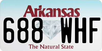 AR license plate 688WHF