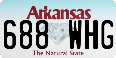 AR license plate 688WHG