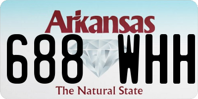 AR license plate 688WHH