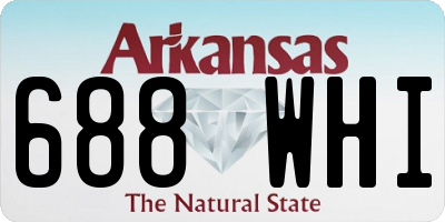 AR license plate 688WHI