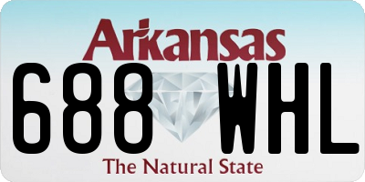 AR license plate 688WHL