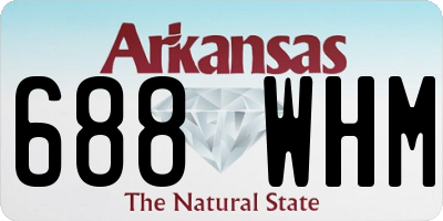 AR license plate 688WHM