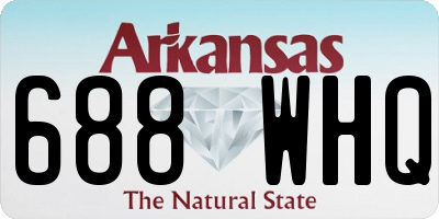 AR license plate 688WHQ