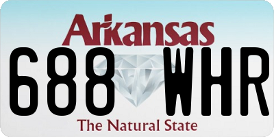 AR license plate 688WHR