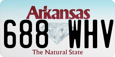 AR license plate 688WHV