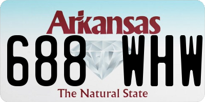 AR license plate 688WHW