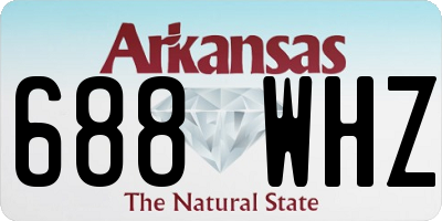 AR license plate 688WHZ