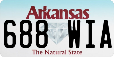 AR license plate 688WIA