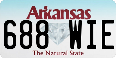 AR license plate 688WIE