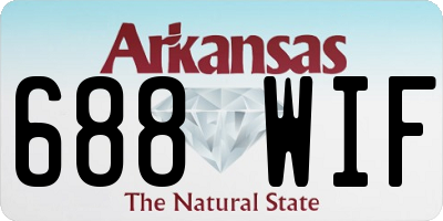 AR license plate 688WIF