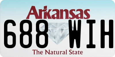 AR license plate 688WIH