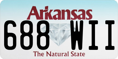 AR license plate 688WII