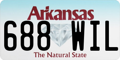 AR license plate 688WIL