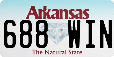 AR license plate 688WIN