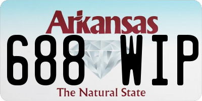 AR license plate 688WIP