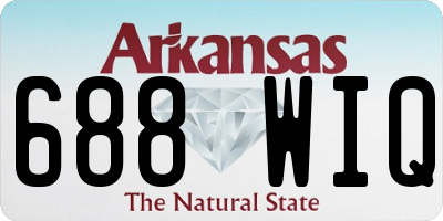 AR license plate 688WIQ