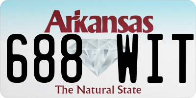 AR license plate 688WIT