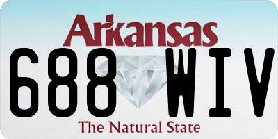 AR license plate 688WIV