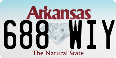 AR license plate 688WIY