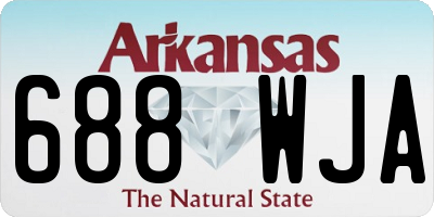 AR license plate 688WJA