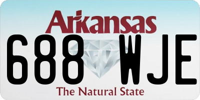 AR license plate 688WJE