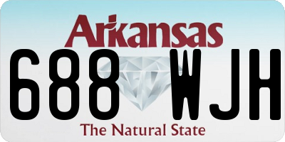AR license plate 688WJH