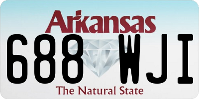 AR license plate 688WJI