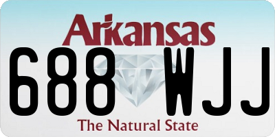 AR license plate 688WJJ