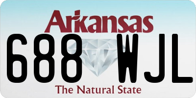 AR license plate 688WJL