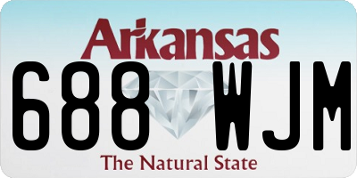 AR license plate 688WJM