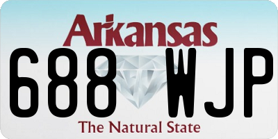 AR license plate 688WJP