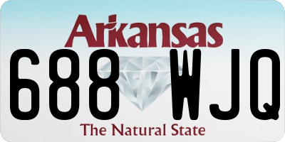 AR license plate 688WJQ