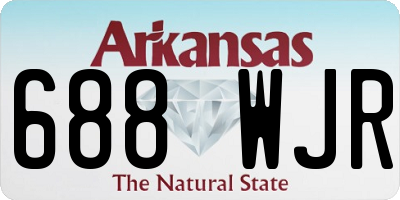 AR license plate 688WJR