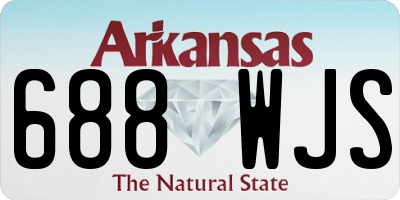 AR license plate 688WJS