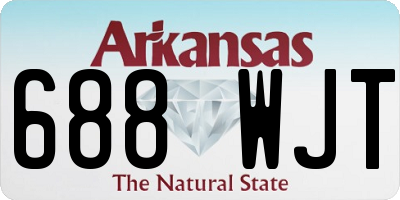 AR license plate 688WJT