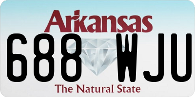 AR license plate 688WJU