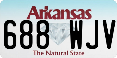 AR license plate 688WJV