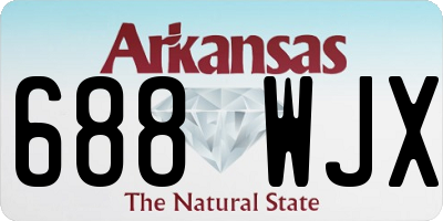 AR license plate 688WJX