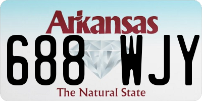 AR license plate 688WJY