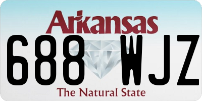 AR license plate 688WJZ